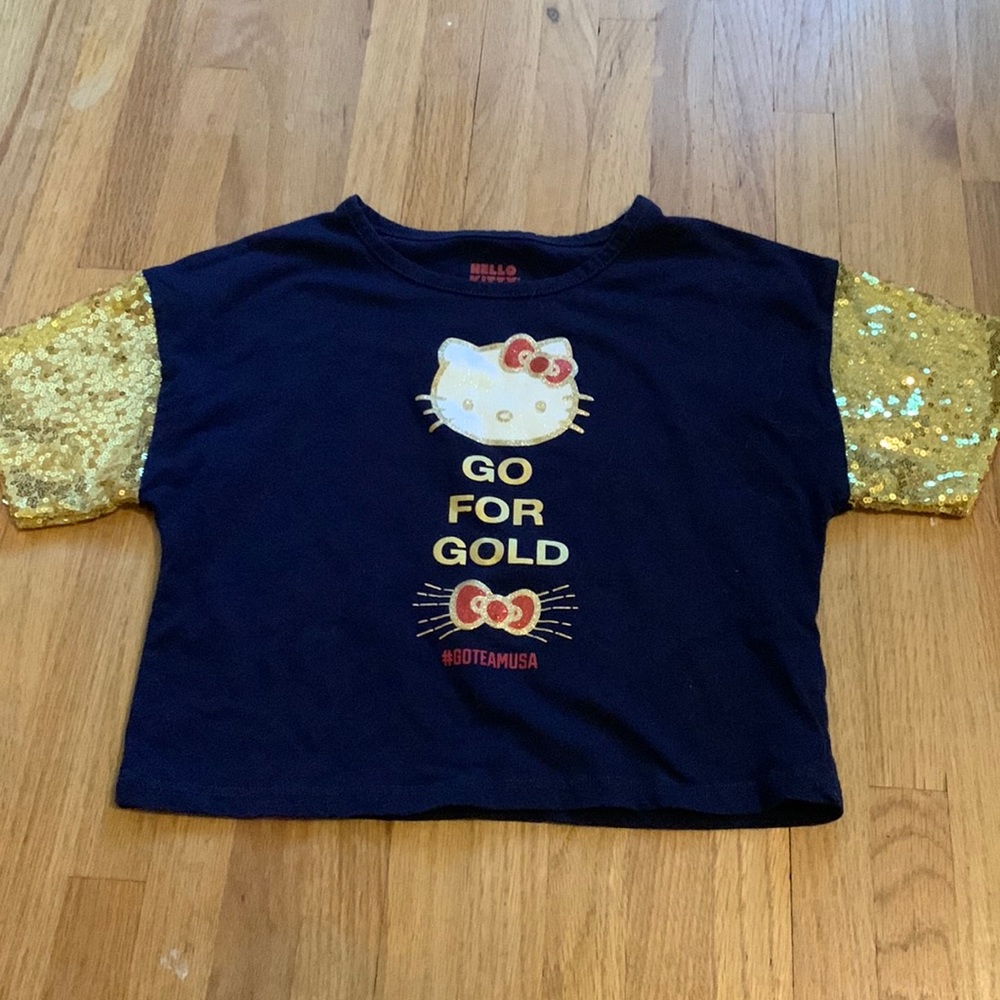 3/$6 Hello Kitty Olympics crop top